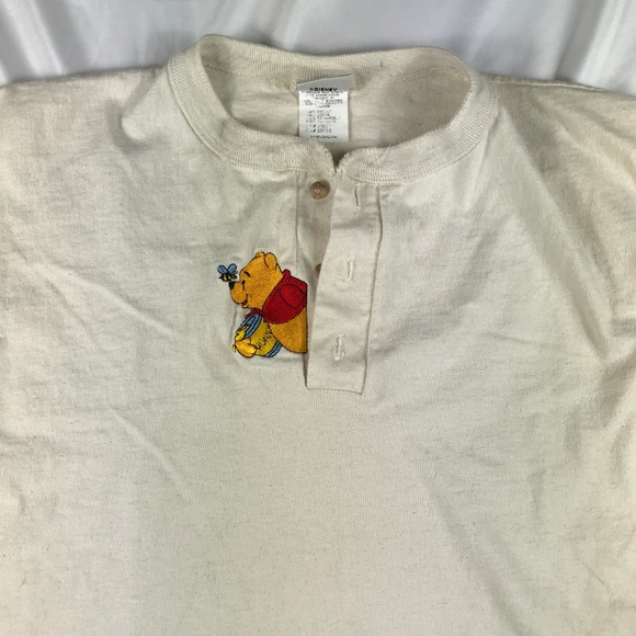 VTG Disney Winnie the Pooh Long Sleeve Henley - Picture 2 of 3